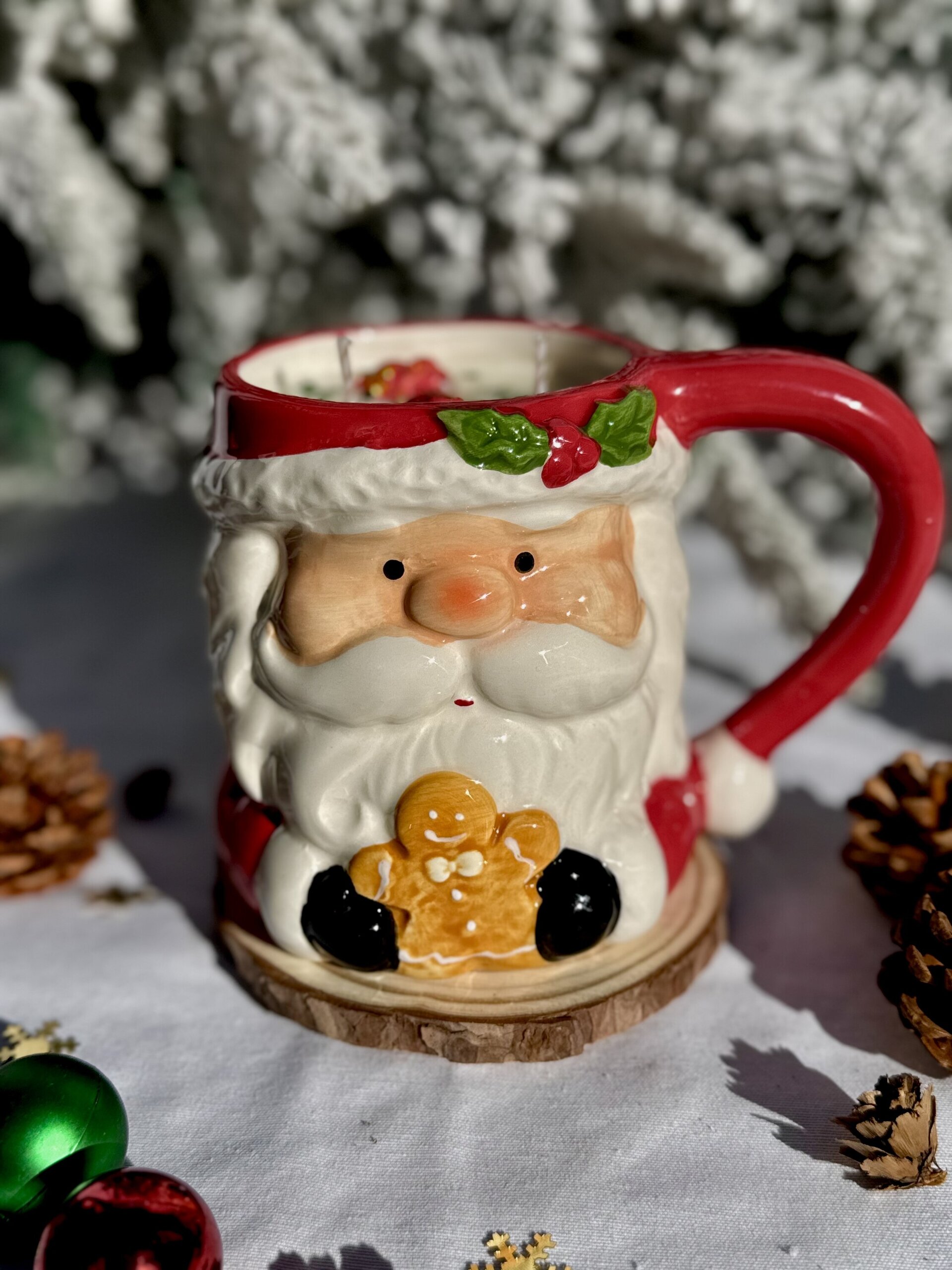 Vela en taza Papa Noel - 4