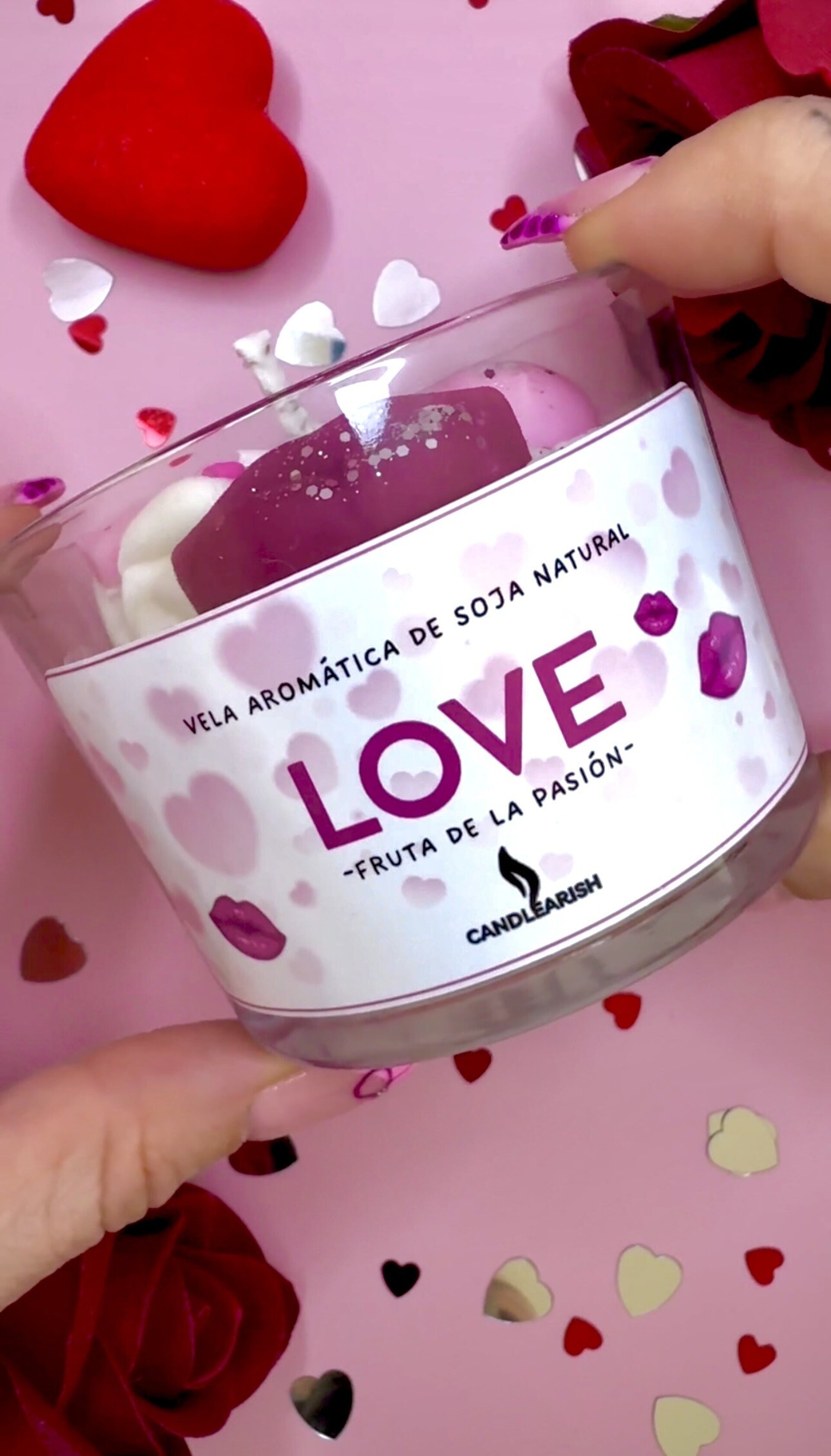 Vela aromática · (Fruta de la pasión) I LOVE - 2