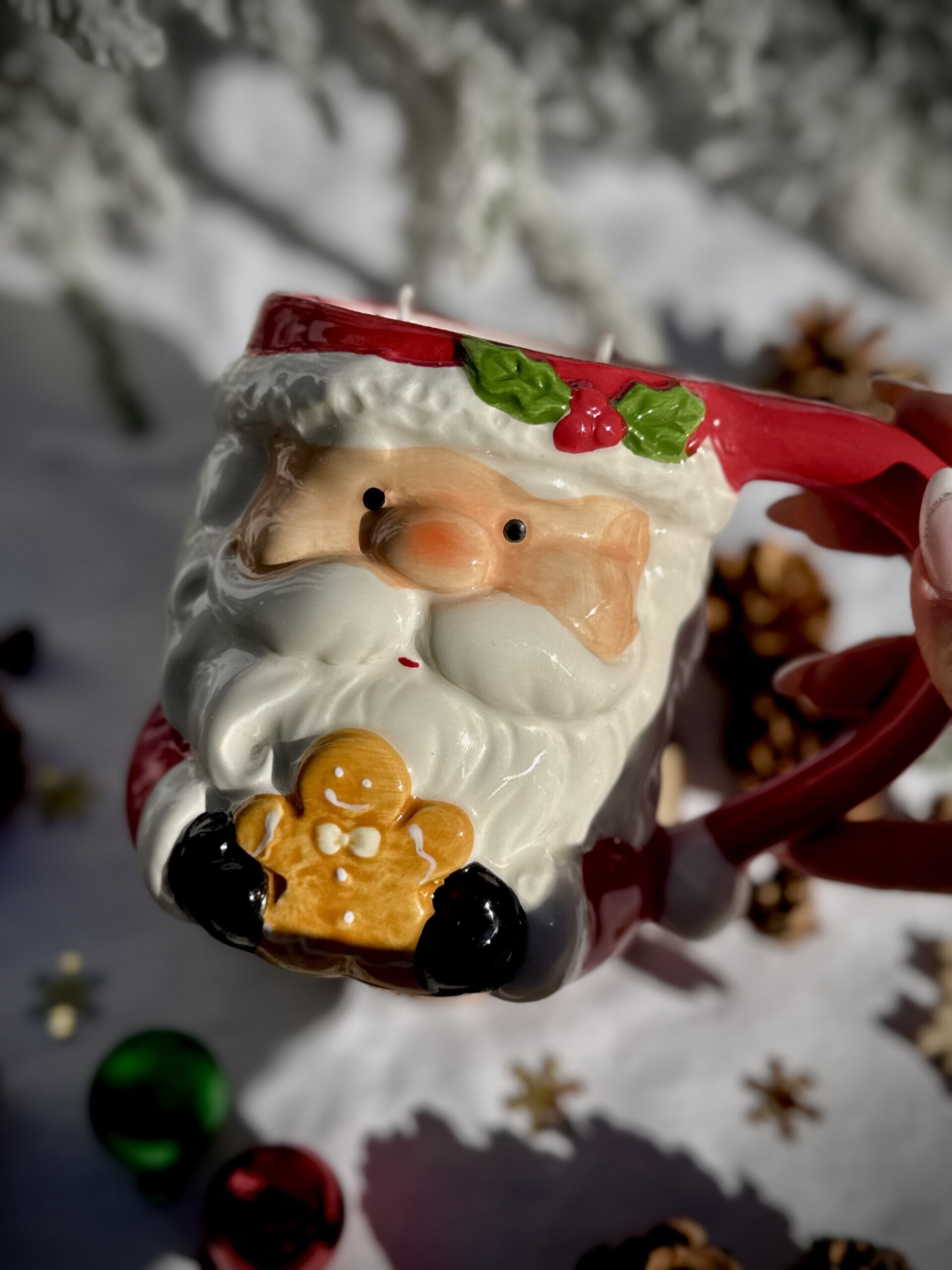 Vela en taza Papa Noel - 3